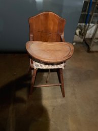 Vintage Wooden High Chair