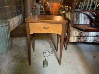 Sears Kenmore Sewing Machine And Cabinet