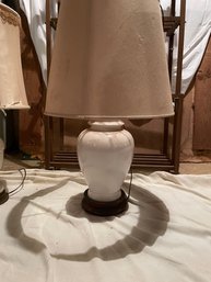 White Lamp Brown Base