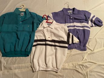 Men's Aqua, Green, Purple, White, SS Button Down Shirt Lot