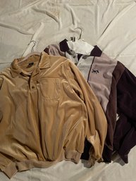 Men's Vintage Velour Shirt Lot