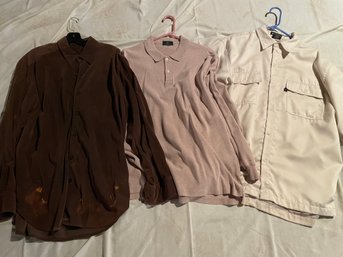 Men's Neutral Dress Shirt Lot