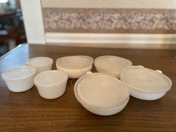 White Bowls With Lids