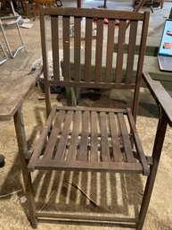 Vintage Outdoor Wooden Folding Chair