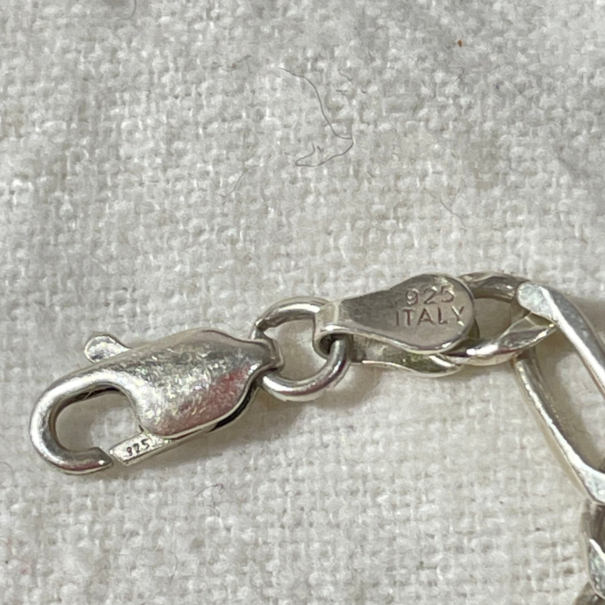 Sterling Silver Medical Alert ID Bracelet - ITALY #20693 | Auctionninja.com