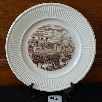 TOWER OF LONDON Wedgwood Old London Views WWII 1941 Collectible Plate
