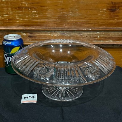 Lovely Antique Cut Crystal Centerpiece Compote Bowl