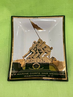 U.S. Marine Corps War Memorial Glass Dish - Washington, DC