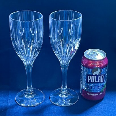 Pair Of LENOX Crystal Wine Glasses