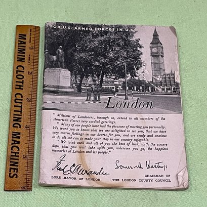 WWII London Guide For U.S. Armed Forces In U.K.