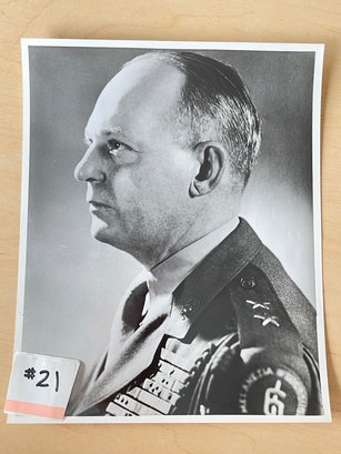 Major General Lemuel C. Shepherd, Jr., USMC Original WWII Press Photo