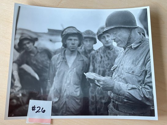 Major General William H. Rupertus, USMC Original WWII Press Photo