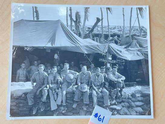 Marine Amphibious Tractor Battalion On Betio Island WWII Original Press Photo