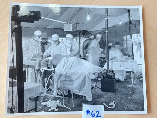 Navy Medical Unit Operating Room - Cape Gloucester WWII Original Marine Corps Press Photo