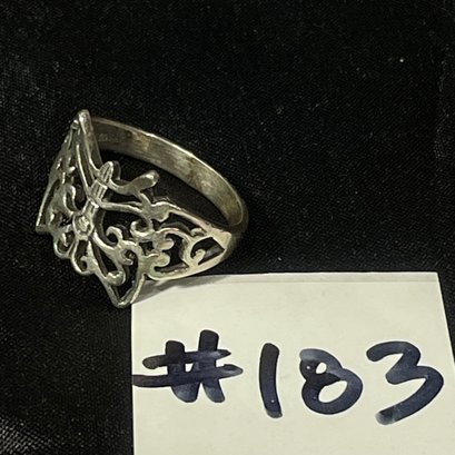 Sterling Silver Butterfly Ring, Size 8.5