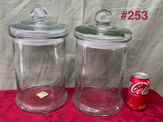 (2) Libbey 1.25 Gallon Glass Jars