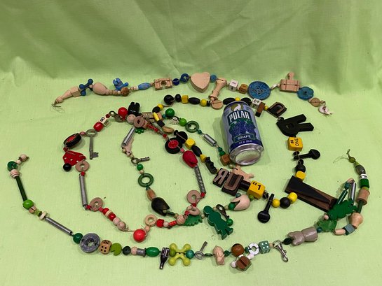 Lot Of Whimsical Artisan Necklaces