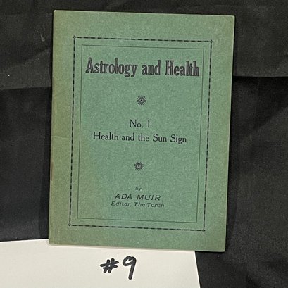Astrology And Health 'No. 1 Health And The Sun Sign' By ADA MUIR Vintage ZODIAC