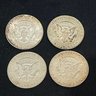 (Lot Of 4) Kennedy Half Dollars - 1965, 1966, 1967, 1968 - American Silver Coins