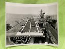 Vintage Aircraft Carrier Military Press Photo