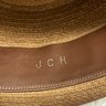 Vintage Brooks Brothers Straw Fedora Hat With Paisley Ribbon Band