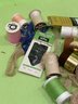 Lot Of Vintage Sewing Stuff - Tapes, Thread, Etc.