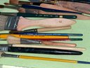 Lot Of Vintage Artist Paint Brushes