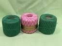 (10) Spools 'Knit-Cro-Sheen' J & P Coats Crochet Cotton