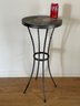 Stone Top Iron Plant Stand/Table