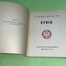 Syria Guide 1942 War & Navy Departments Booklet