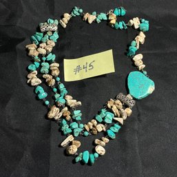 Turquoise/Imperial Jasper Stone Necklace