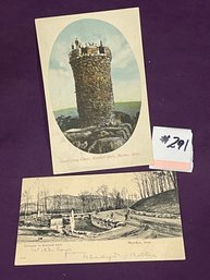 Set Of 2 Hubbard Park (Meriden, Connecticut) Postcards VINTAGE