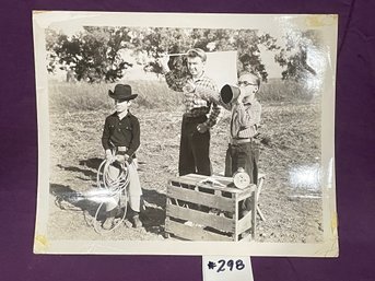 Kids Playing Cowboys Vintage Movie Still 8' X 10' Photo
