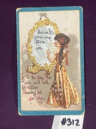Antique Mirror On The Wall Postcard