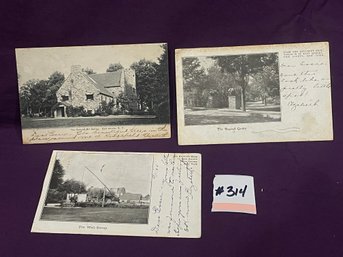 (Set Of 3) Antique Roycroft Postcards - East Aurora, New York