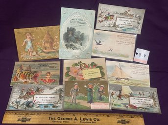 Victorian Trade Cards Lot - Dry Goods Store, Etc.
