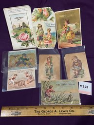 Lot Of Victorian Trade Cards - Candies, Confectionary, Mack's Milk Chocolate