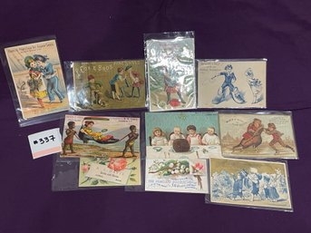 Victorian Trade Cards Lot - Boots & Shoes Antique Advertising Ephemera