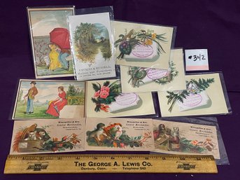 Antique Victorian Trade Cards - Advertising Ephemera