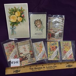 Home Decor Dealers Victorian Trade Card Lot - Antique Advertising Ephemera