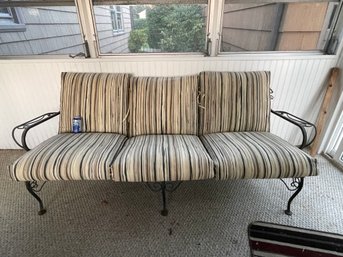 Iron Patio Sofa, Couch VINTAGE Outdoor Furniture, Seating