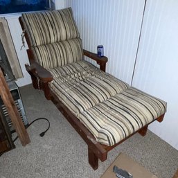 Redwood/Cedar Chaise Lounge Chair - Vintage Outdoor Porch/Patio Furniture