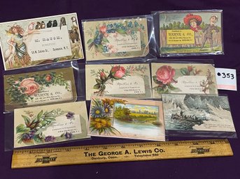 Lot Of Furniture Dealers Victorian Trade Cards - Antique Ephemera