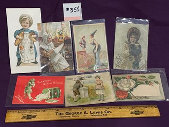 Victorian Trade Cards - Yeast, Baking Powder Advertising Ephemera