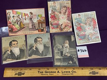 Hair & Clothing Dyes Lot Of Victorian Trade Cards