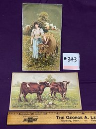 Swift & Company 1890s Cattle Products Antique Trade Cards