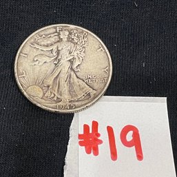 1945 Walking Liberty Half Dollar - American Silver Coin