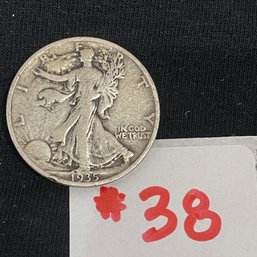 1935 Walking Liberty Half Dollar - American Silver Coin