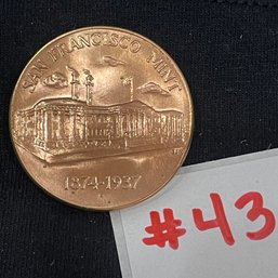 San Francisco Mint Commemorative Copper Medal