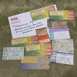 Vintage Concert Tickets Lot #1 Aerosmith, KISS, Bon Jovi, Billy Joel, Frank Zappa, Genesis
